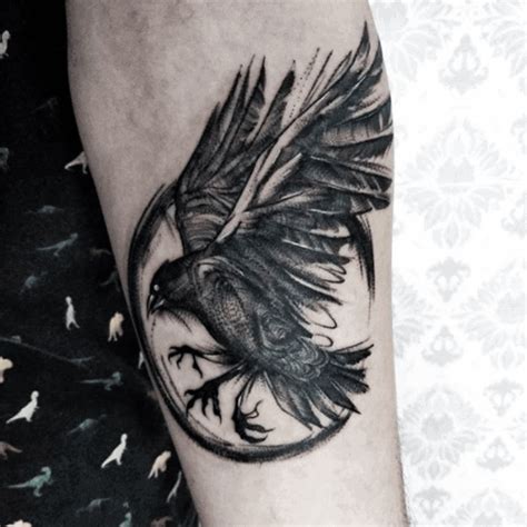 Raven Tattoo Ideas: 50 best design inspirations